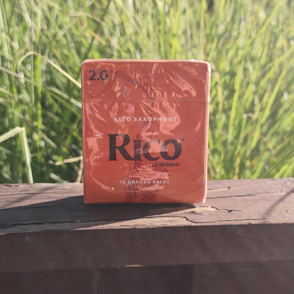 10 Pack Rico Alto Saxophone Unfiled Reeds Strength 2.5 RJA1025 NEW - Picture 4 of 9
